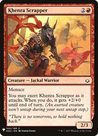 Khenra Scrapper, The List Reprints
