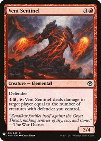 Vent Sentinel, The List Reprints