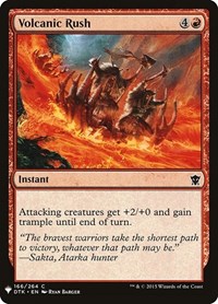 Volcanic Rush, The List Reprints