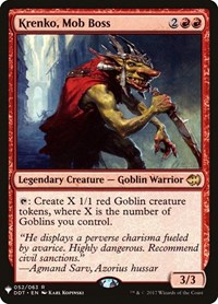 Krenko, Mob Boss, The List Reprints