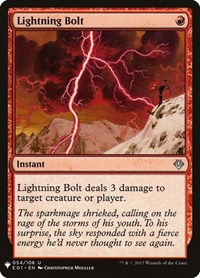 Lightning Bolt (E01), The List Reprints