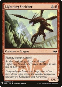 Lightning Shrieker, The List Reprints