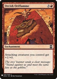 Orcish Oriflamme, The List Reprints