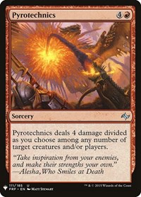 Pyrotechnics, The List Reprints