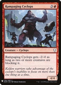 Rampaging Cyclops, The List Reprints