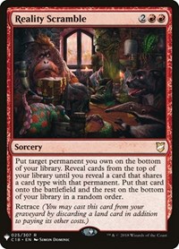 Reality Scramble, The List Reprints