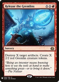 Release the Gremlins, The List Reprints