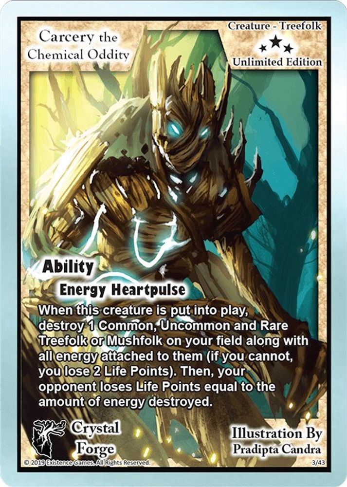 Carcery the Chemical Oddity (Unlimited Edition), Standard, front
