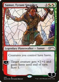Samut, Tyrant Smasher (Stained Glass), Secret Lair Drop Series