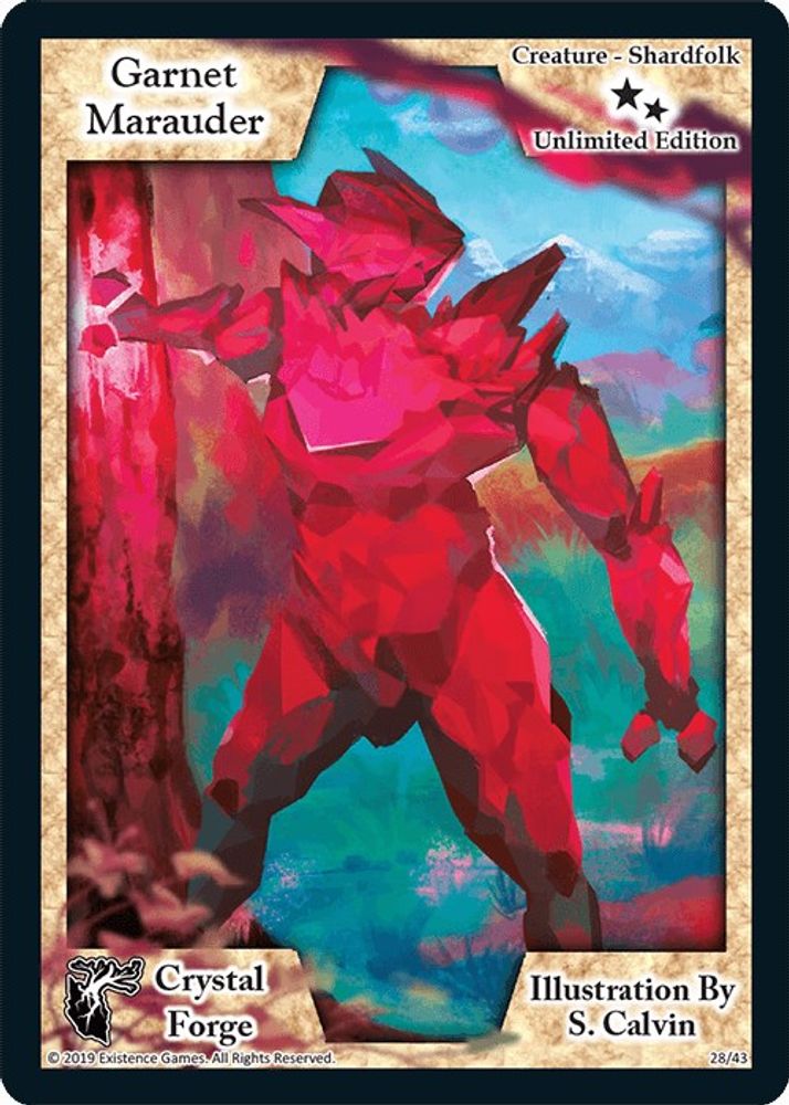 Garnet Marauder (Unlimited Edition), Standard, front