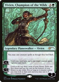 Vivien, Champion of the Wilds (Stained Glass), Secret Lair Drop Series