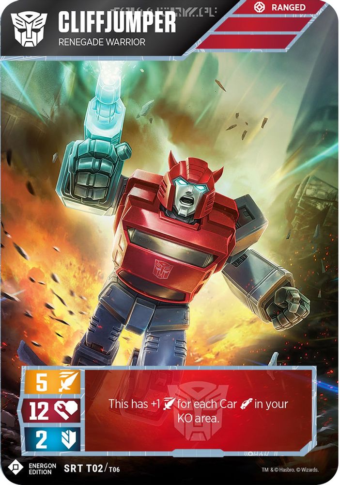 Cliffjumper - Renegade Warrior (Energon Edition), Plastic, front