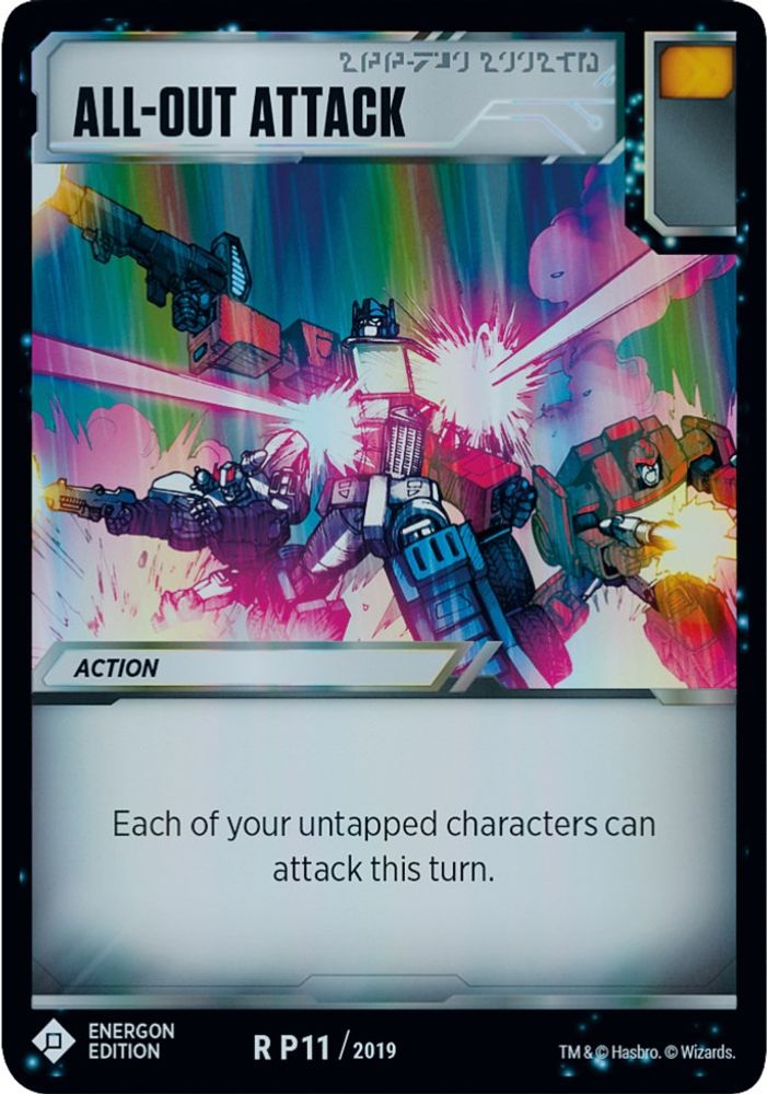 All-Out Attack (Energon Edition), Standard, front