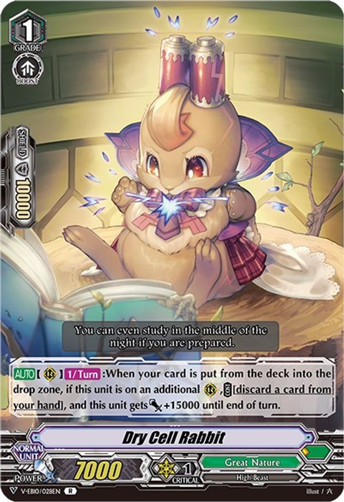 Dry Cell Rabbit, Standard, front