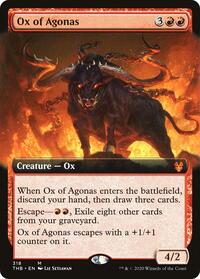 Ox of Agonas (Extended Art), Theros Beyond Death