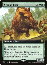 Nessian Boar (Extended Art), Theros Beyond Death