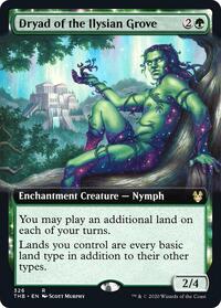 Dryad of the Ilysian Grove (Extended Art), Theros Beyond Death