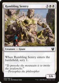 Rumbling Sentry, Theros Beyond Death