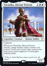 Taranika, Akroan Veteran, Prerelease Cards