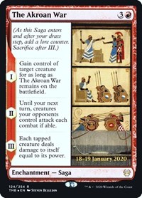 The Akroan War, Prerelease Cards