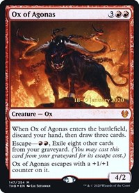 Ox of Agonas, Prerelease Cards