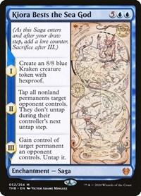 Kiora Bests the Sea God, Promo Pack: Theros Beyond Death