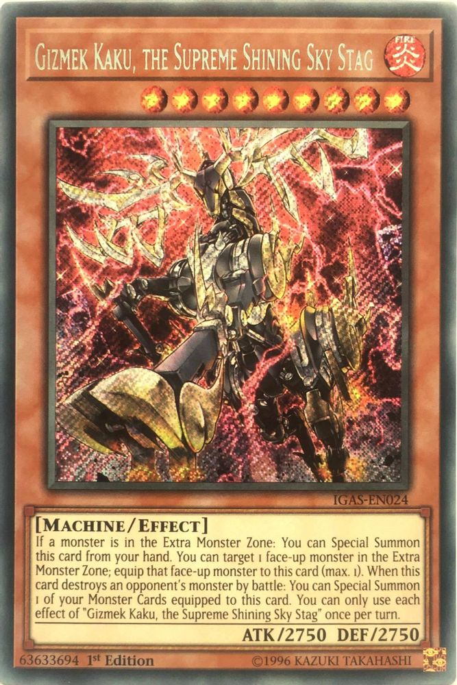 Gizmek Kaku, the Supreme Shining Sky Stag, 1st-edition, front
