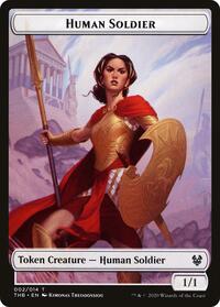 Human Soldier // Elemental Double-Sided Token, Theros Beyond Death