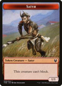 Satyr // Wall Double-Sided Token, Theros Beyond Death