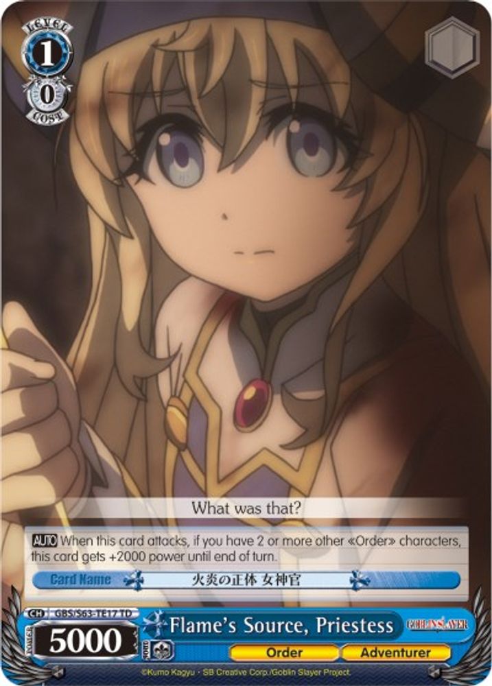 Flame's Source, Priestess, Standard, front