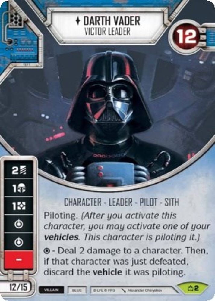 Darth Vader - Victor Leader, Card-and-die, front