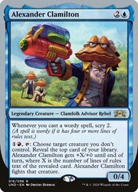 Alexander Clamilton, Unsanctioned