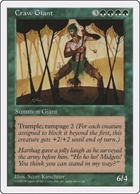 Craw Giant, Fifth Edition