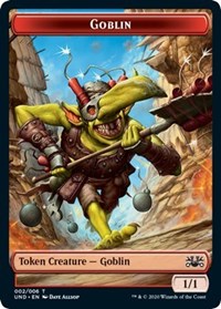 Goblin // Giant Teddy Bear Double-sided Token, Unsanctioned
