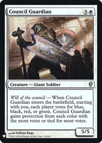 Council Guardian, The List Reprints