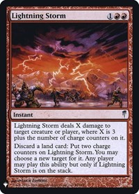 Lightning Storm, The List Reprints