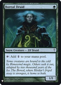 Boreal Druid, The List Reprints