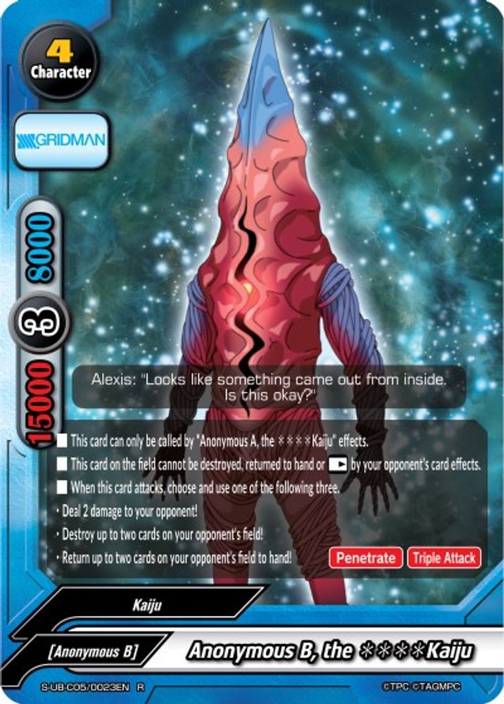 Anonymous B, the * * * * Kaiju, Standard, front