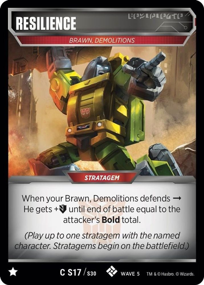 Resilence, Standard, front