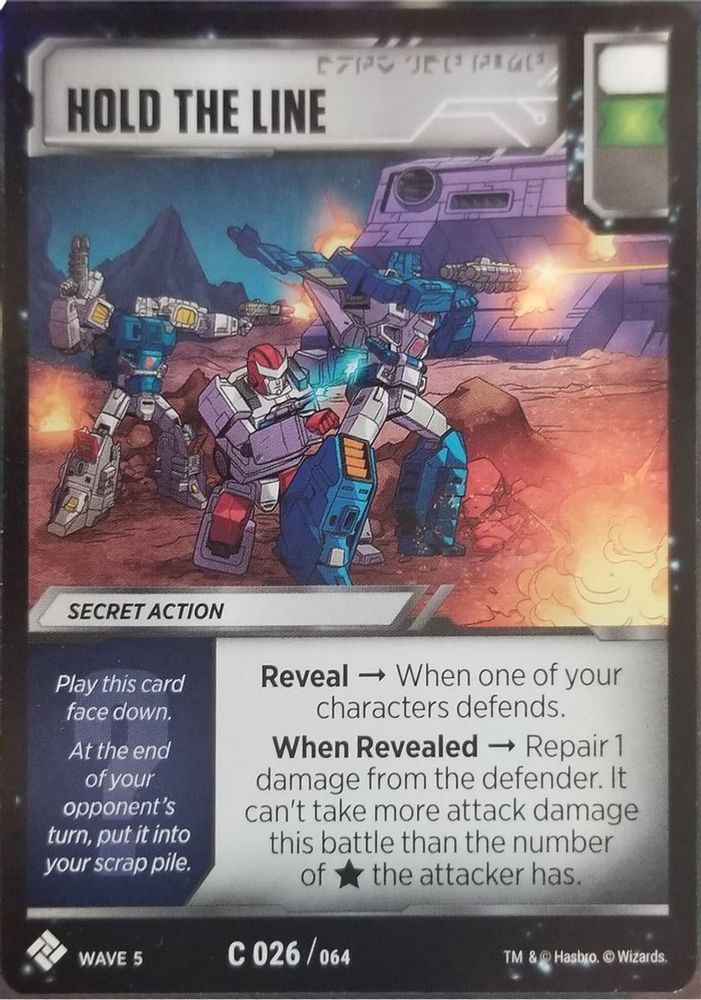 Hold the Line, Standard, front