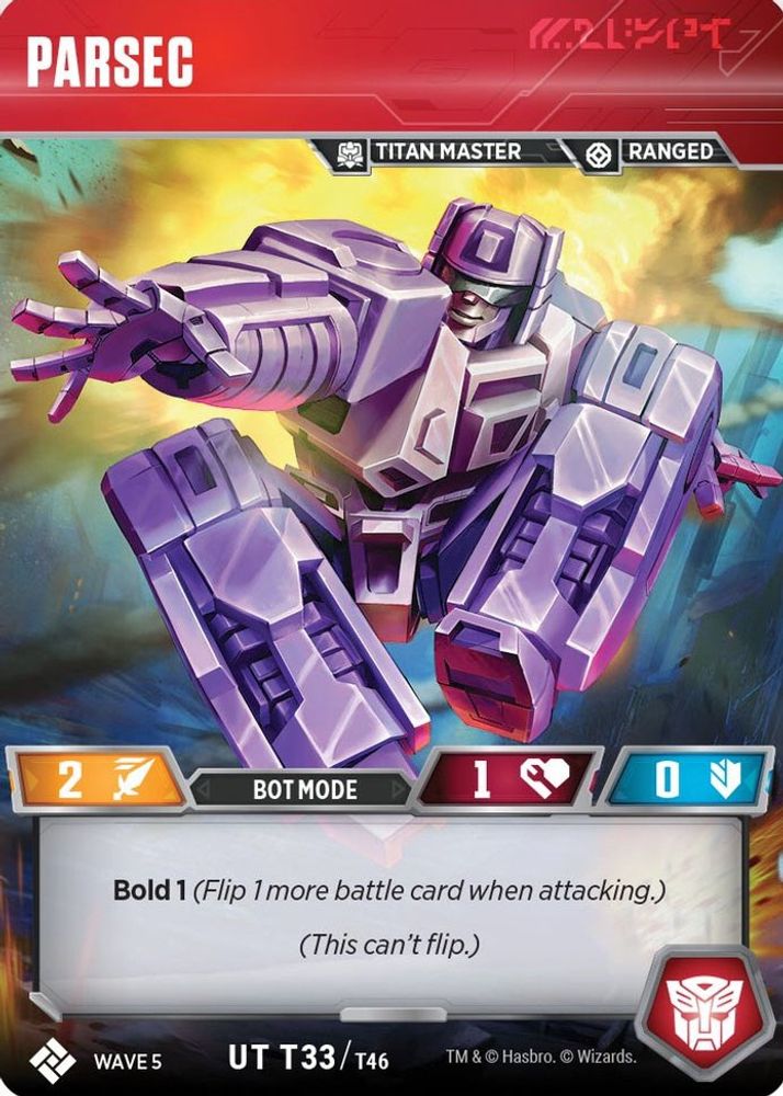 Parsec, Foil, front