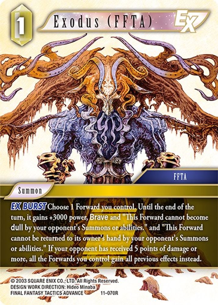 Exodus (FFTA) EX, Standard, front
