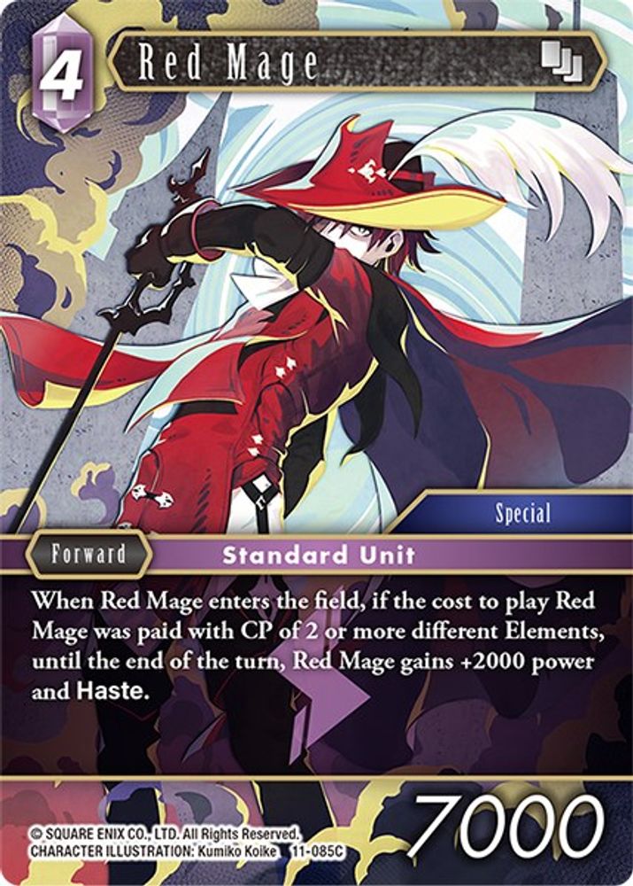 Red Mage, Standard, front