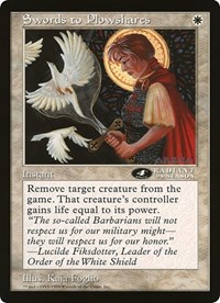 Swords to Plowshares (4th Place) (Arena League), Oversize Cards