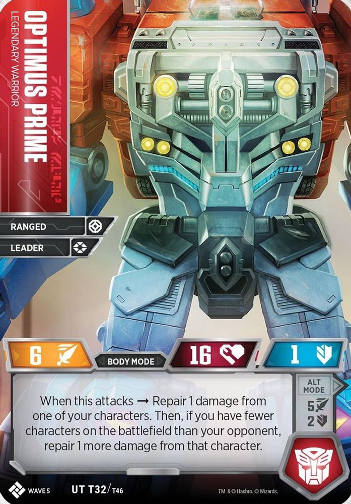 Optimus Prime - Legendary Warrior, Foil, front