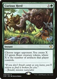 Curious Herd, Commander 2020