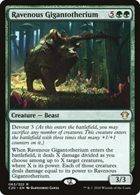 Ravenous Gigantotherium, Commander 2020