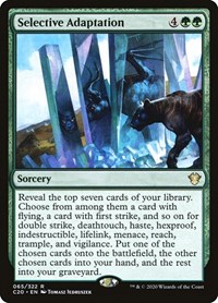 Selective Adaptation, Commander 2020