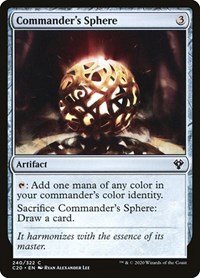 Commander's Sphere, Commander 2020