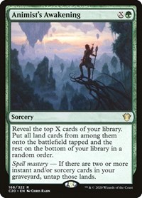 Animist's Awakening, Commander 2020